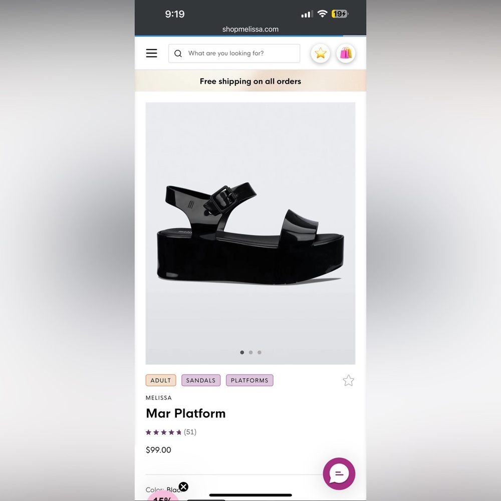 MELISSA Platform Sandals